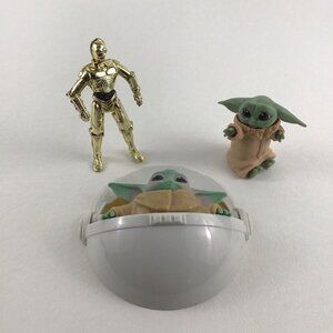 Star Wars Mandalorian The Child Cake Topper Toys C3PO Figures DecoPac Lot